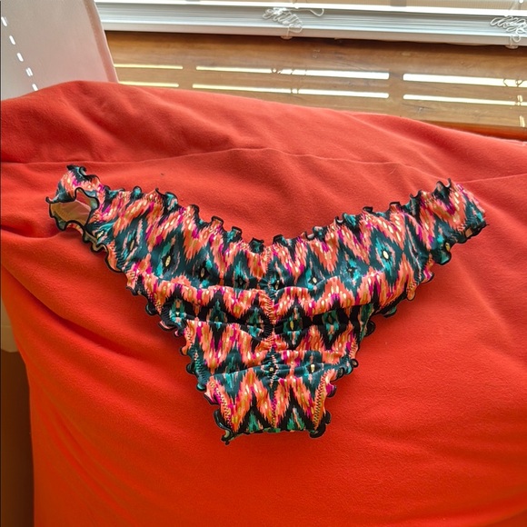 Colorful Ruffled Bikini Bottom - Picture 2 of 3